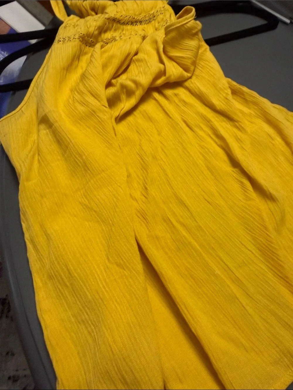 New York & Company Gold Halter Camisole